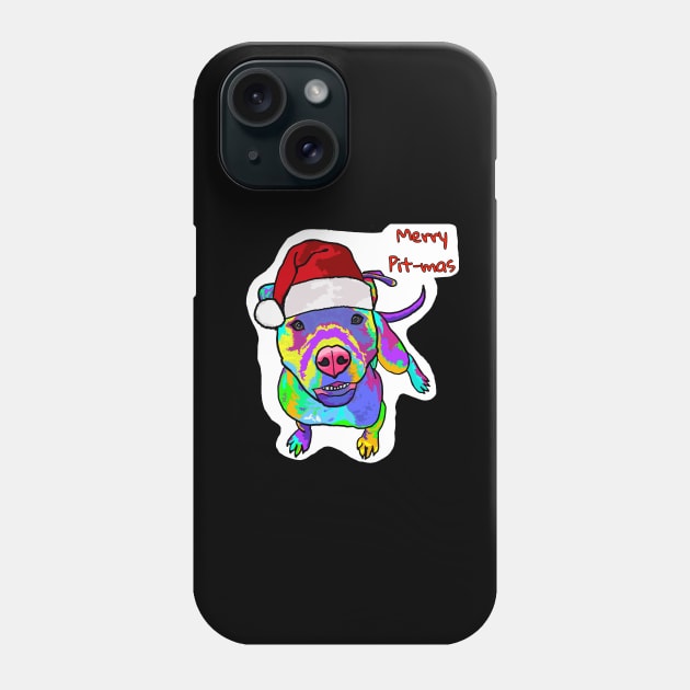 Merry Pitmas (multi colored) Phone Case by Underbite Boutique