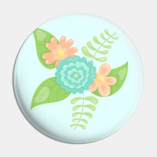 Floral Frees Pin