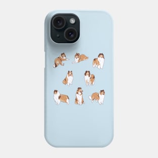 Collie rough dog pack Phone Case