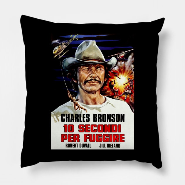 10 Secondi Per Fuggire (Italian Film Poster) Pillow by Scum & Villainy