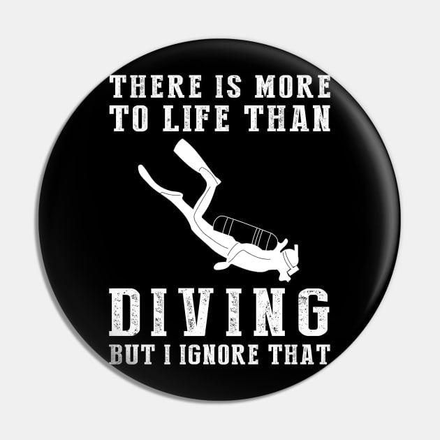 Diving Ignorance T-Shirt Pin by MKGift