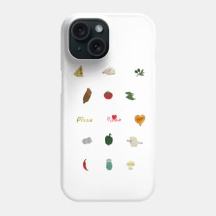 Pizza Ingredients Phone Case