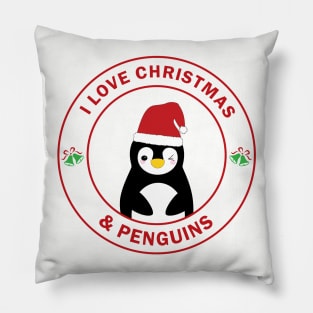 Christmas Penguin Pillow