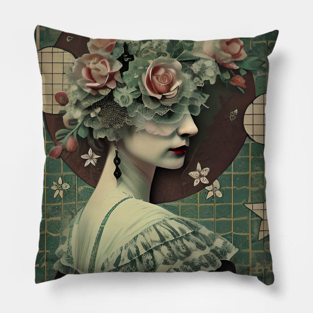 Cloudy Trophies Pillow by Lina Blackrose