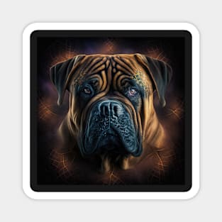 A Fractal Design of A Bullmastiff Magnet