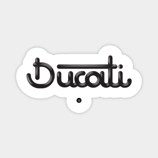 Lettering Ducati in bold Magnet