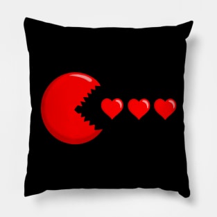 Valentines Day Hearts Funny Boys Girls Kids Video Gamer Pillow