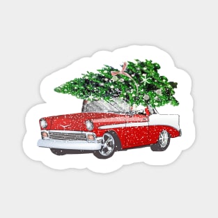 Vintage Chevrolet Christmas Tree Magnet