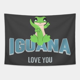 Iguana love you Tapestry