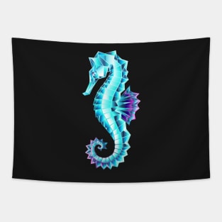 Ice Seahorse Tapestry