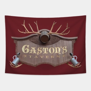 Gaston's Tavern Sign Tapestry