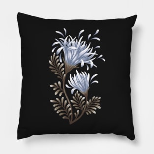 Daisies - White / Midnight Pillow