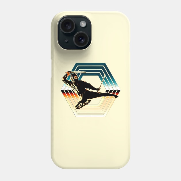 Hexagonal 80s Ninja Phone Case by Doc Multiverse Designs