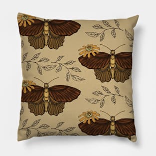 Floral Butterfly Pattern Pillow