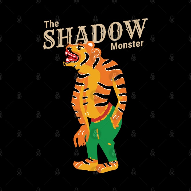 Vintage Tiger The Shadow Monster by KewaleeTee