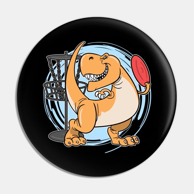 T-Rex Dino Disc Golf Frisbee Golf Pin by ModernMode