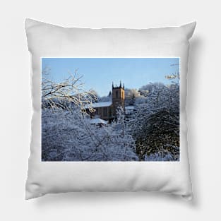 Ironbridge Church in Spring Snow Pillow