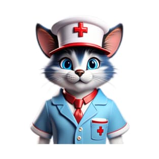 The Purr-fect Nurse Cat T-Shirt