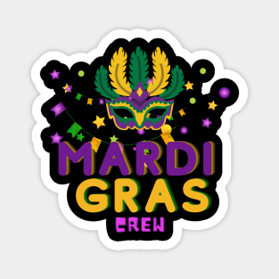 Mardi Gras crew Magnet