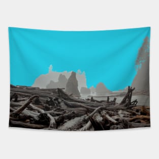 turquoise ruby beach Tapestry