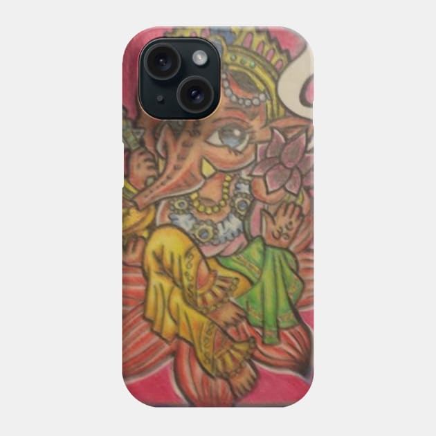 Ganesha Love Phone Case by ChaChaDivineArt