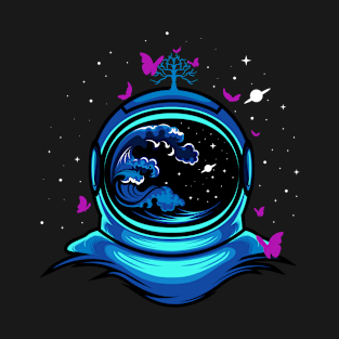 Astronaut and Butterfly T-Shirt