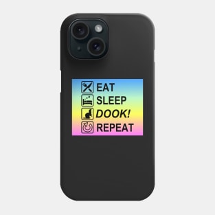 Eat Sleep Dook! Repeat Rainbow Ferret Phone Case