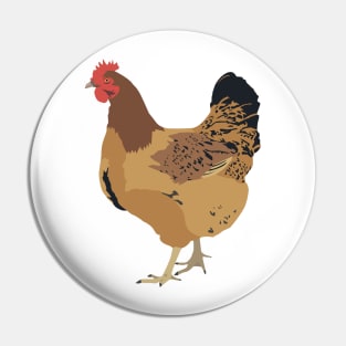 Brown Hen Pin