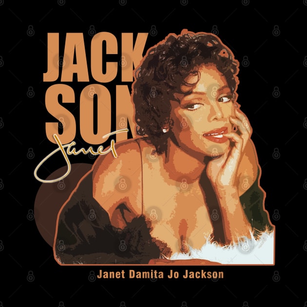 Janet Jackson Retro by Nwebube parody design