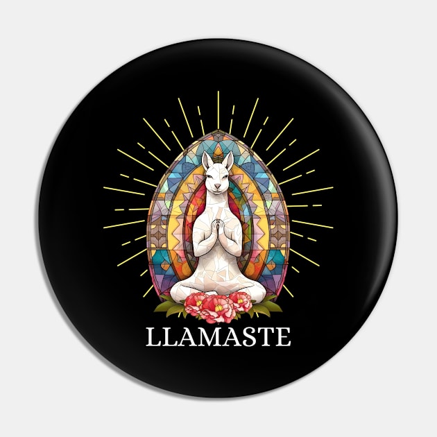 Llamaste. Funny Yoga Saying Phrase Workout Motivation Pin by JK Mercha