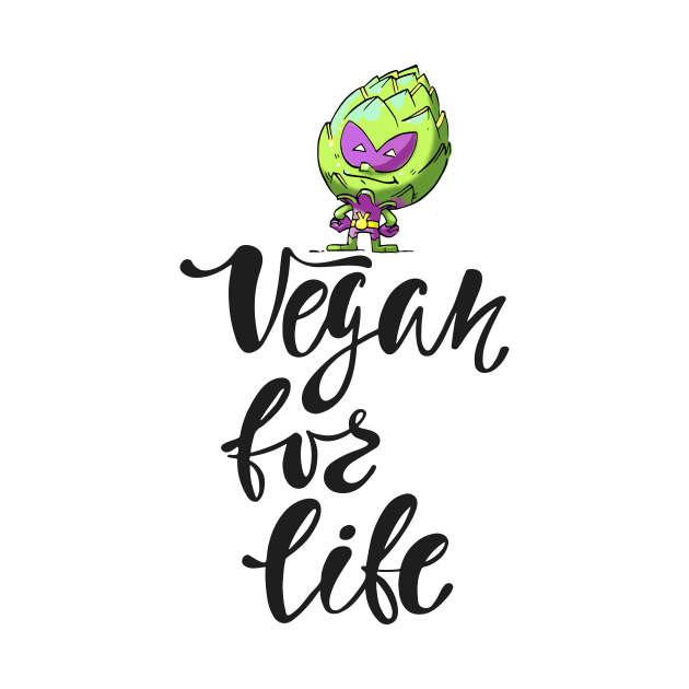 Foodietoon / Veggie Superheroes / Artichoke Alien / Go Vegan by ProjectX23