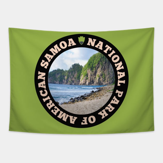 National Park of American Samoa circle Tapestry by nylebuss