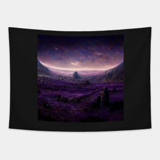 alien world landscape Tapestry