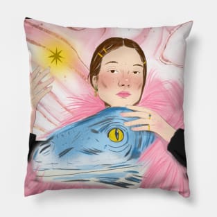 Lady Raptor Pillow