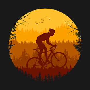 cycling and autumn forest T-Shirt