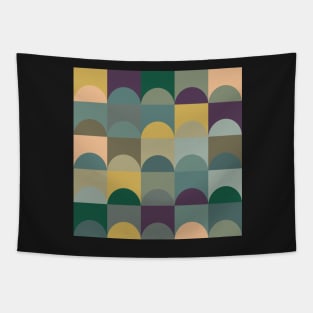 Semicircle Nordic Retro Vintage Abstract Pattern Tapestry