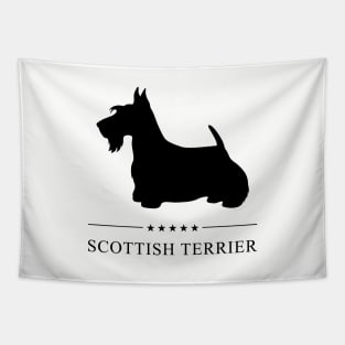 Scottish Terrier Black Silhouette Tapestry