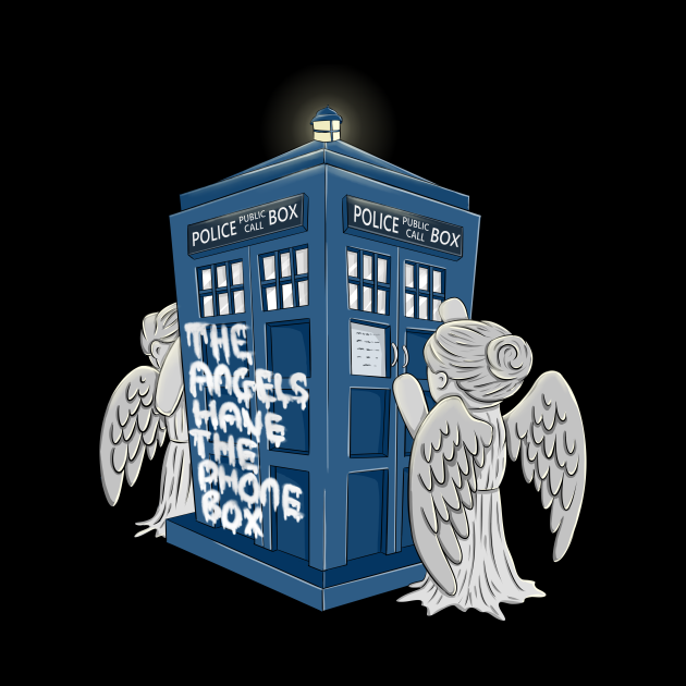 dr who angels have the phonebox t shirt