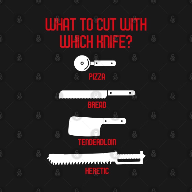 What to Cut With Which Knife Meme Chart by pixeptional