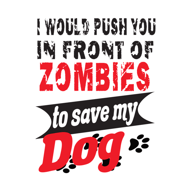 Zombie Dog funny gift by Jackys Design Room