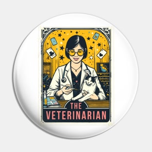 The Veterinarian Magician Cat Funny Tarot Card Pun Horoscope Pin