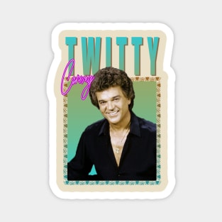 Conway Twitty - Retro 70s Magnet