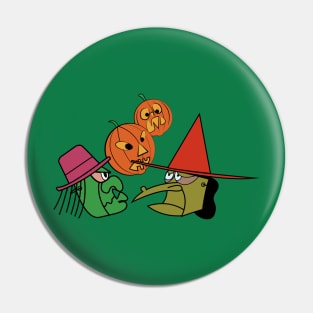 Masks and Pumpkins Trick or Treat Pin