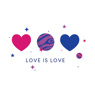 Bisexual pride hearts T-Shirt