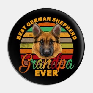 Best German Shepherd Grandpa Ever Pin