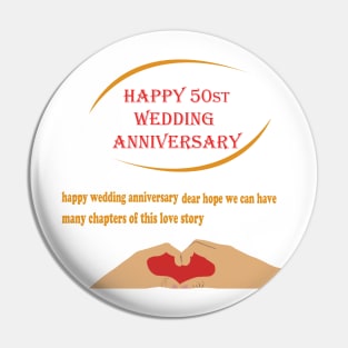 happy 50st wedding anniversary Pin