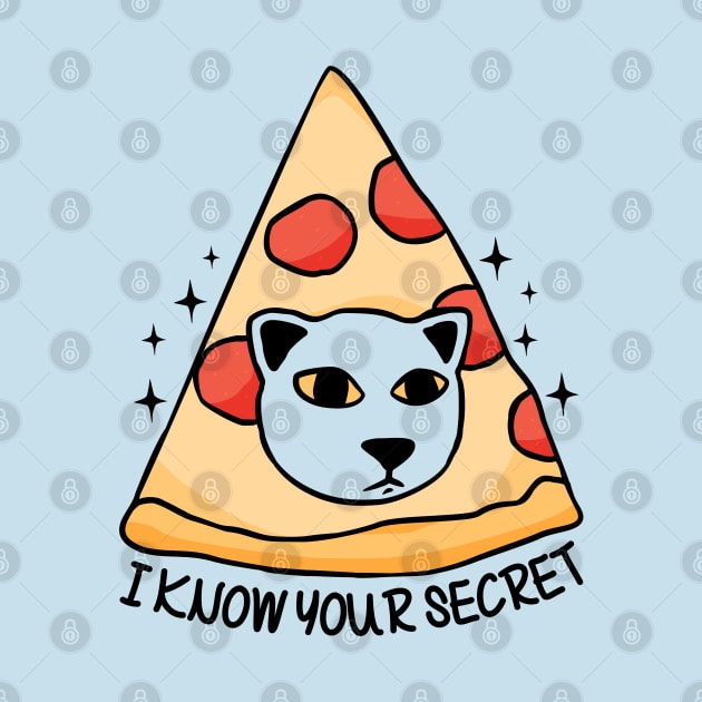 Pizza Cat Know Your Secret Cartoon by sadpanda