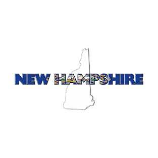 New Hampshire Colored State Letters T-Shirt