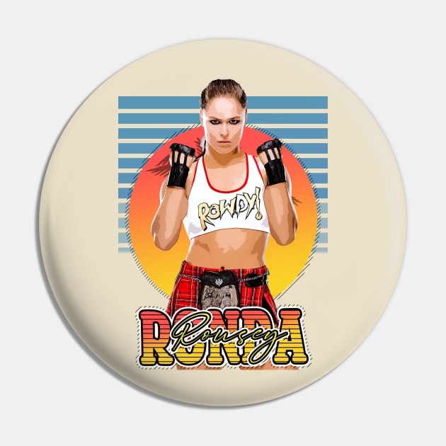 Retro Style Flyer Ronda Rousey Pin by Now and Forever