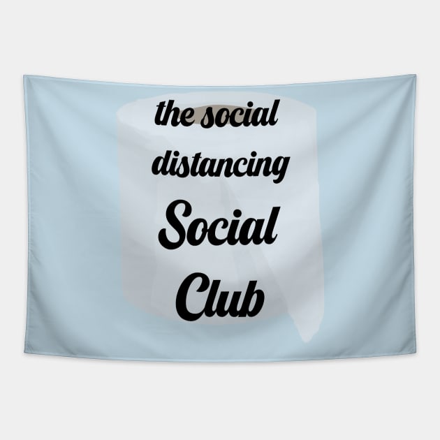 the social distancing social club Tapestry by JDP Designs